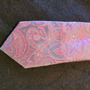All silk Beverly hills polo pink tie